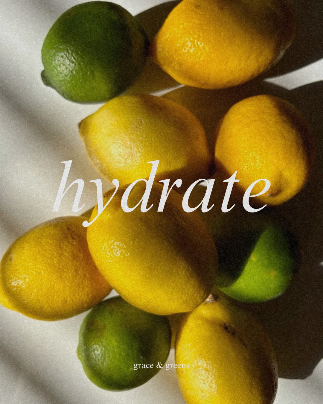 hydrate graphic with lemons and limes