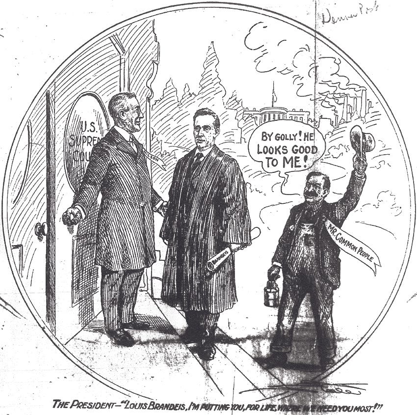 File:Louis Brandeis Supreme Court nomination political cartoon Denver Post  February 6, 1916.jpg - Wikimedia Commons