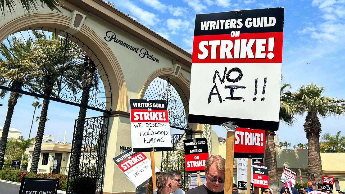 Writers contemplate AI in Hollywood : NPR