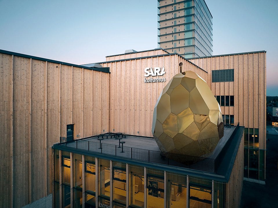 Solaregg på Sara kulturhus