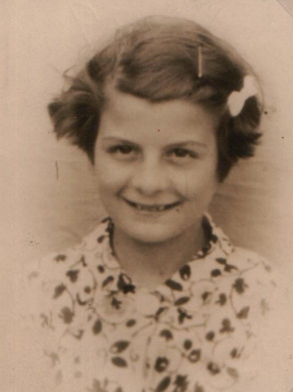 A childhood portrait of Edith.