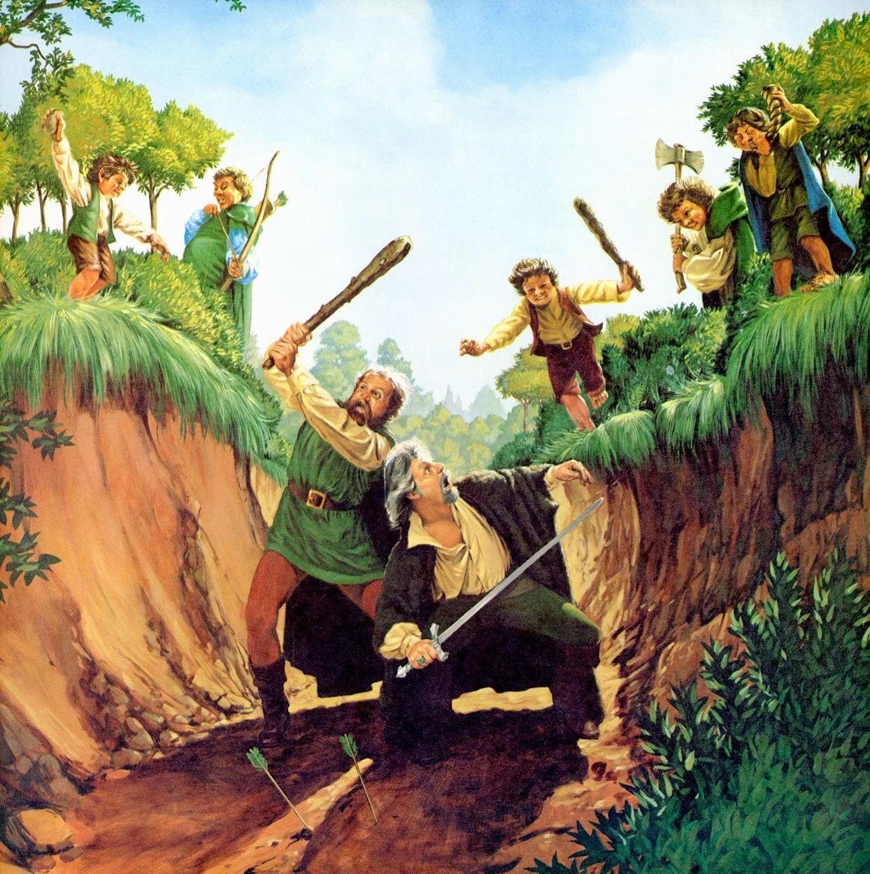 Why do you think the Scouring of The Shire was not adapted in the films?  (Art by Michael Herring) : r/lotr