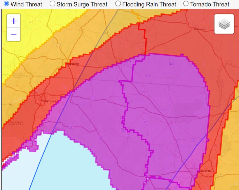 WeatherTiger's Hurricane Idalia Local Impacts Forecast for August 29th (PM) 
