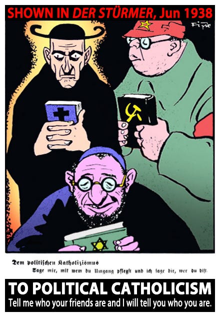 Der Stürmer cartoons colorized 1938