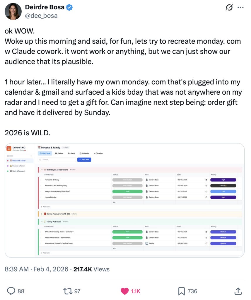 Deirda Bosa Tweet About Monday