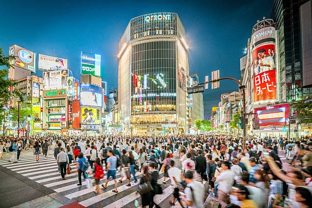 渋谷スクランブル交差点に東京 日本 - 渋谷スクランブル交差点のストックフォトや画像を多数ご用意 - 渋谷スクランブル交差点, 渋谷, 東京 -  iStock