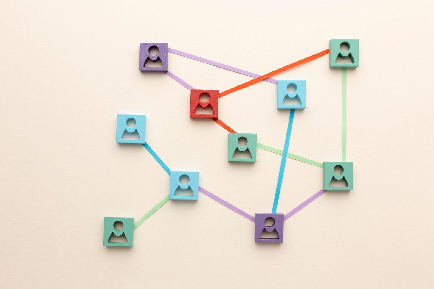 networking concept still life arrangement