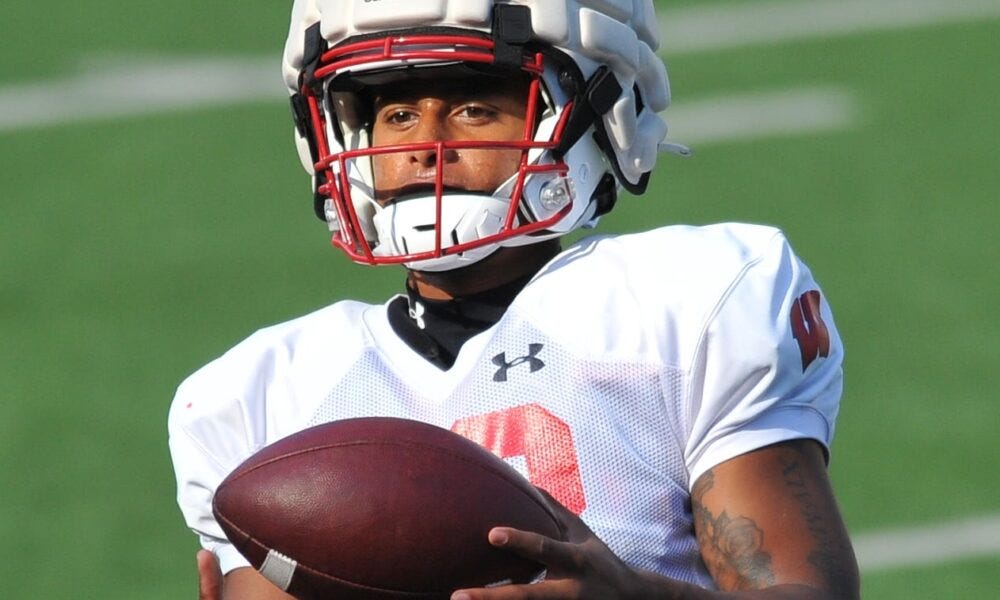 Wisconsin football nickel cornerback Max Lofy