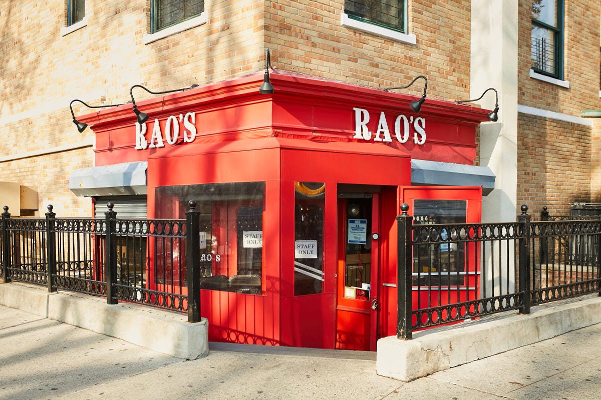 How Rao's became the most exclusive restaurant in New York City - Tapas