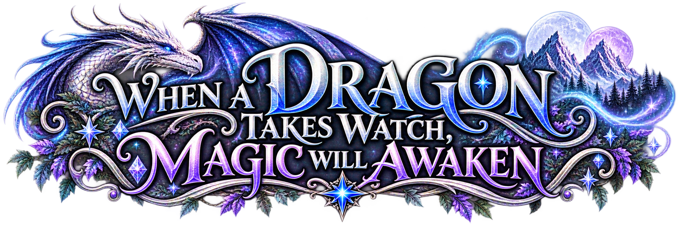 When a dragon takes watch, magic will awaken When a dragon takes watch, magic will awaken