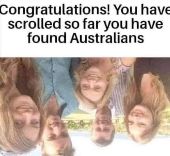 Congratulations: You have scrolled so far you have found Australia