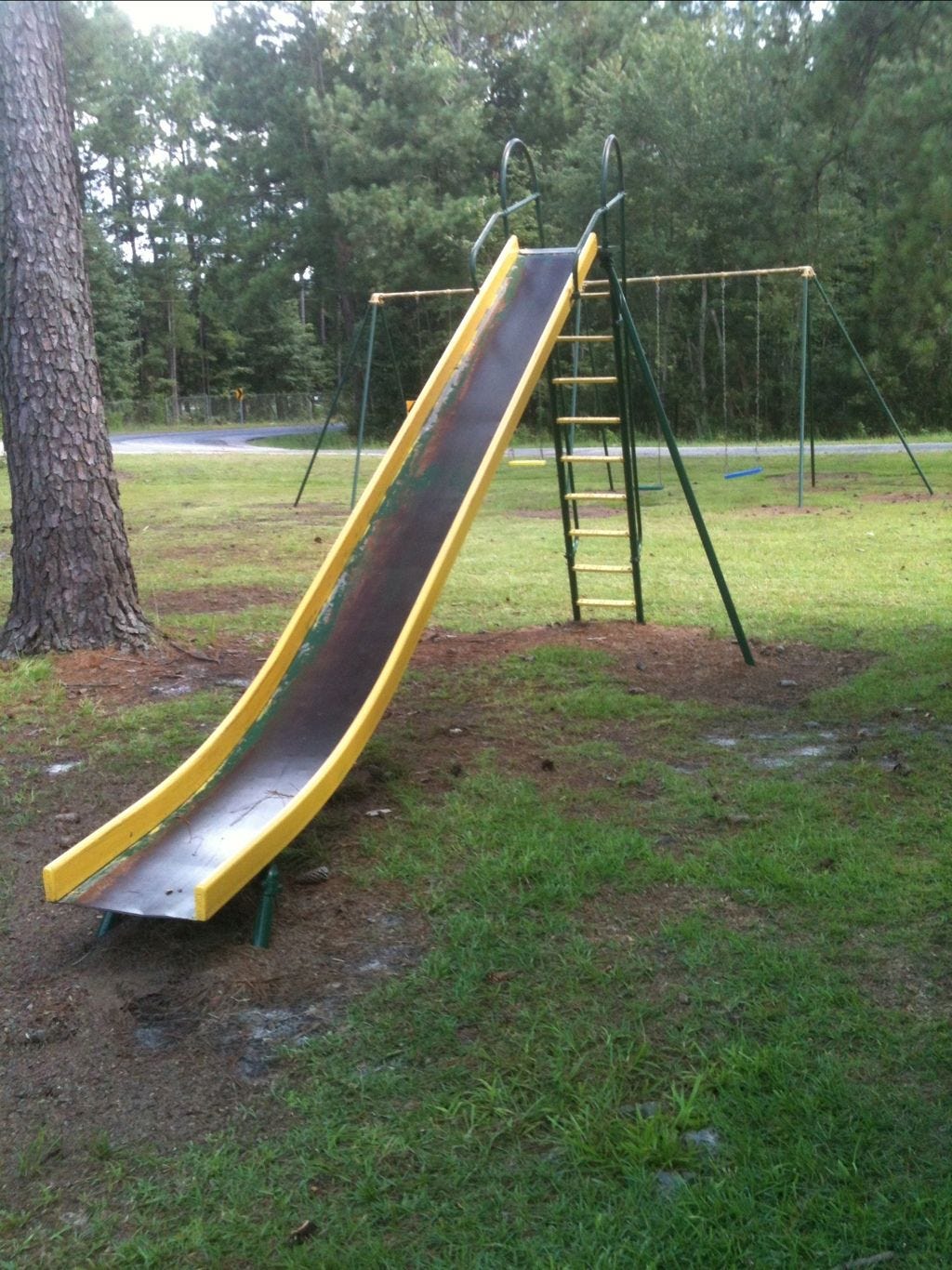 Vintage metal slide