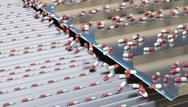 pharmacy medicine capsule pill in production line at medical factory pharmacy medicine capsule pill in production line at medical factory medicines stock pictures, royalty-free photos & images