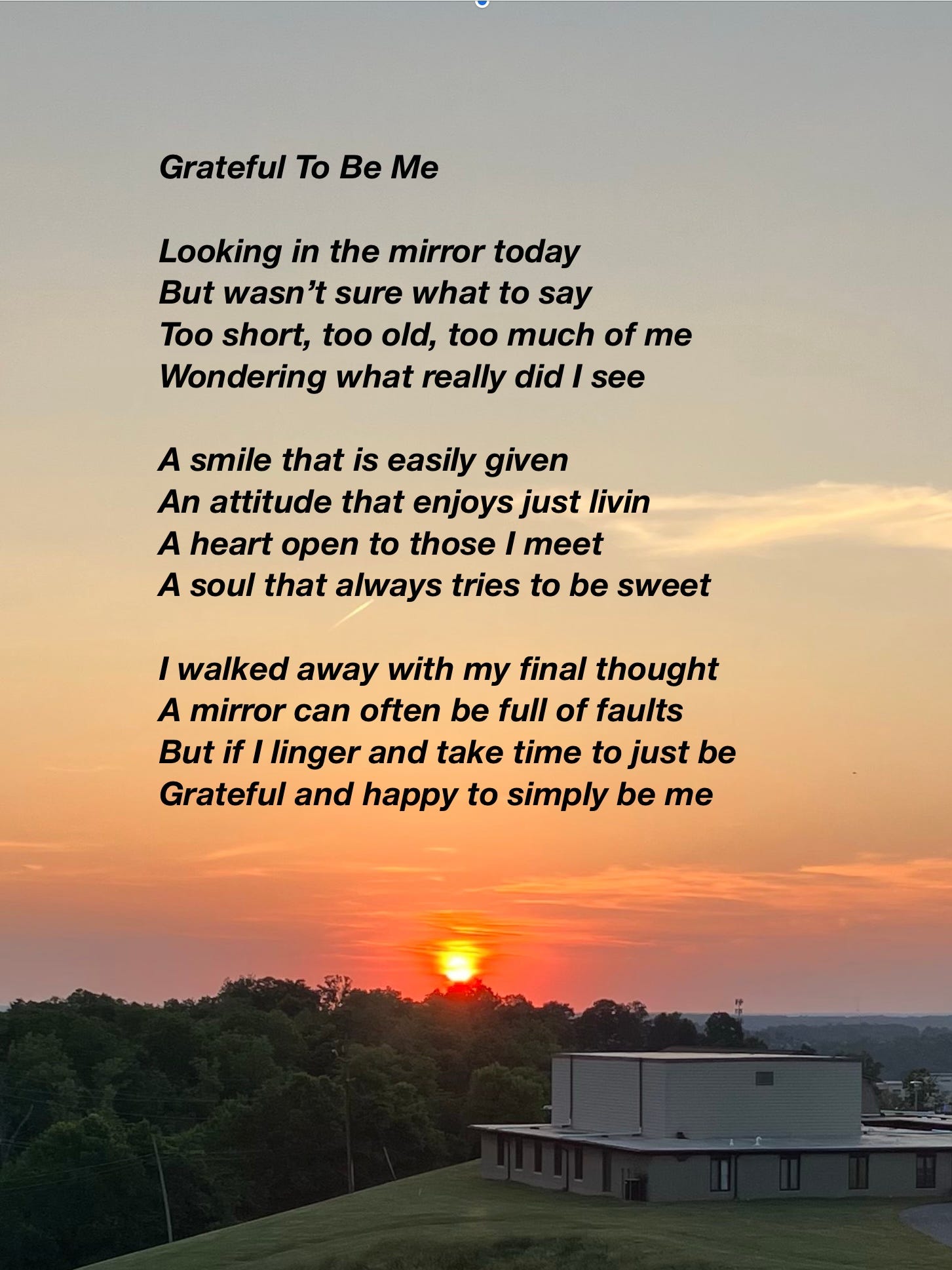 Grateful To Be Me - by Linda Jane Brown - Tuesday Creations, image size:1453x1937