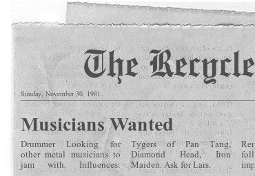 Megadeth v Metallica | 1 | Musicians Wanted