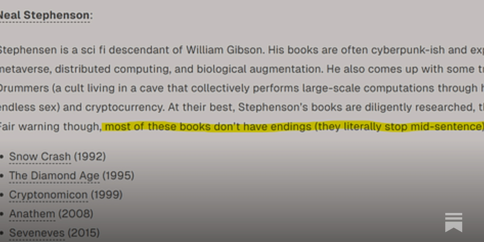 A Remarkable Assertion from A16Z - by Neal Stephenson