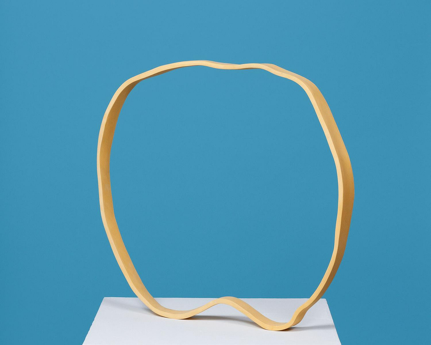 “I’m Never Going to Look at the Sunset the Same Way Again.” 22” x 23” x 2.” Underglazed Ceramic. 2018