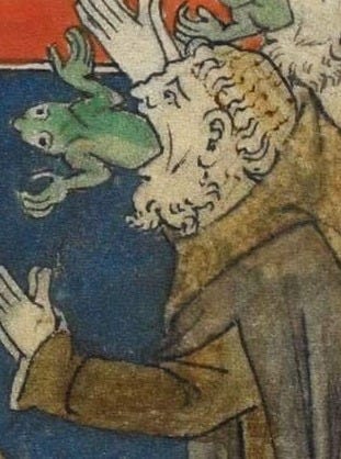 *cough cough* Frog in the throat. | Medieval art, Medieval drawings ...