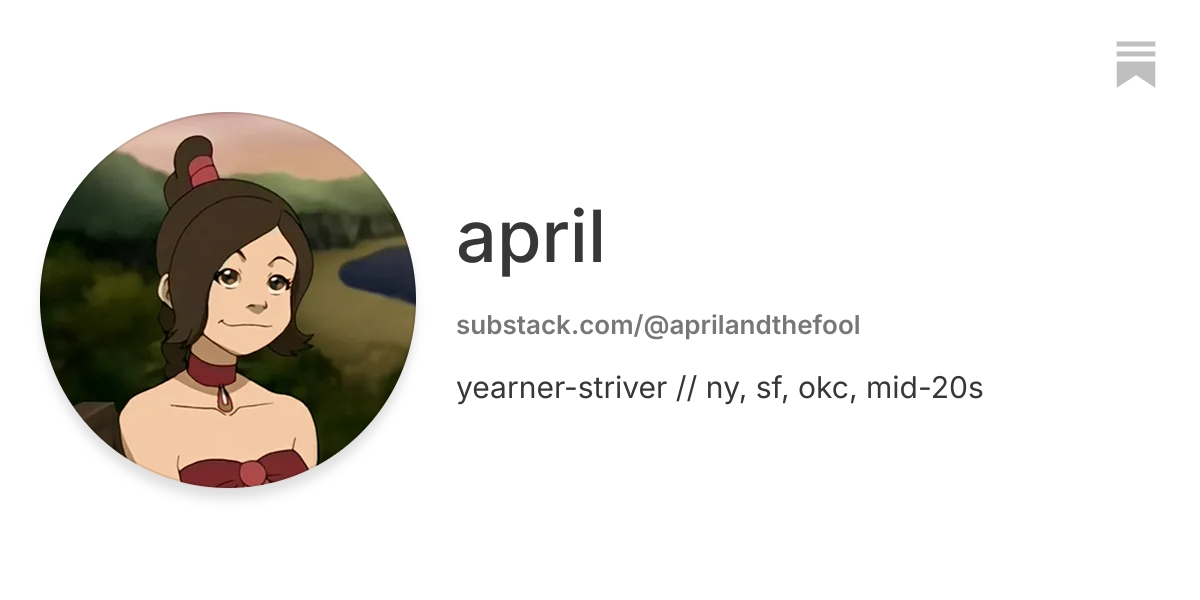 april | Substack