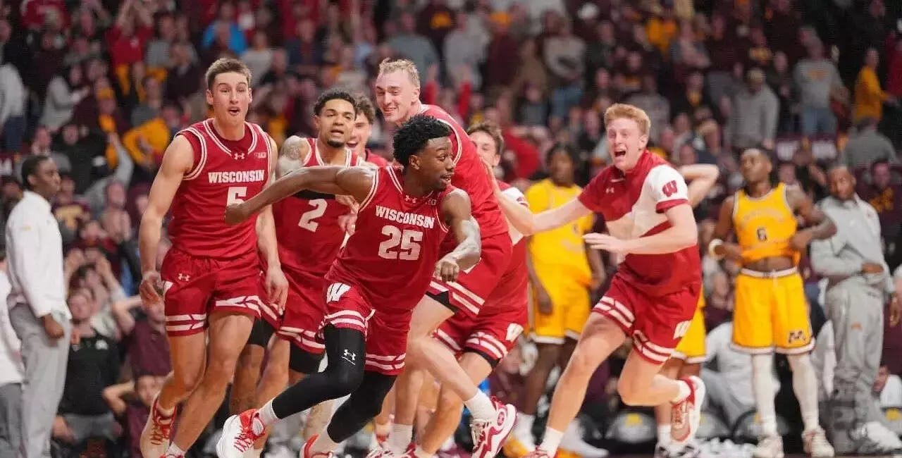 Postgame notes after Wisconsin’s 78-75 victory over Minnesota