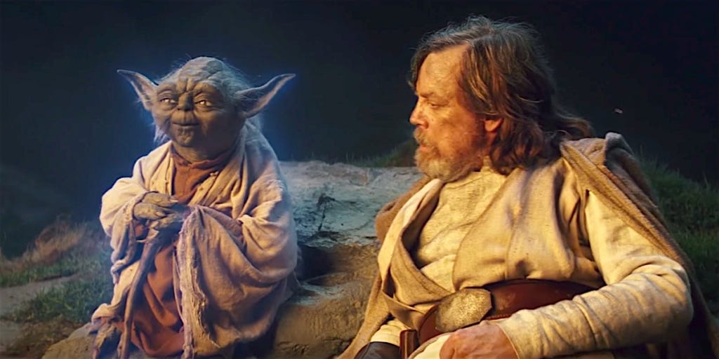 Star Wars: Yoda and Luke Skywalker Force Ghosts Could Become Sith Lords!! -  FandomWire