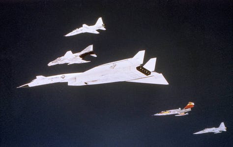 The XB-70: Credit NASA