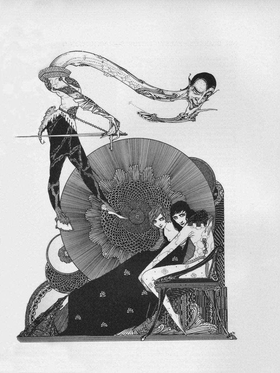 Half-Title of Goethe's Faust, 1925 by Harry Clarke