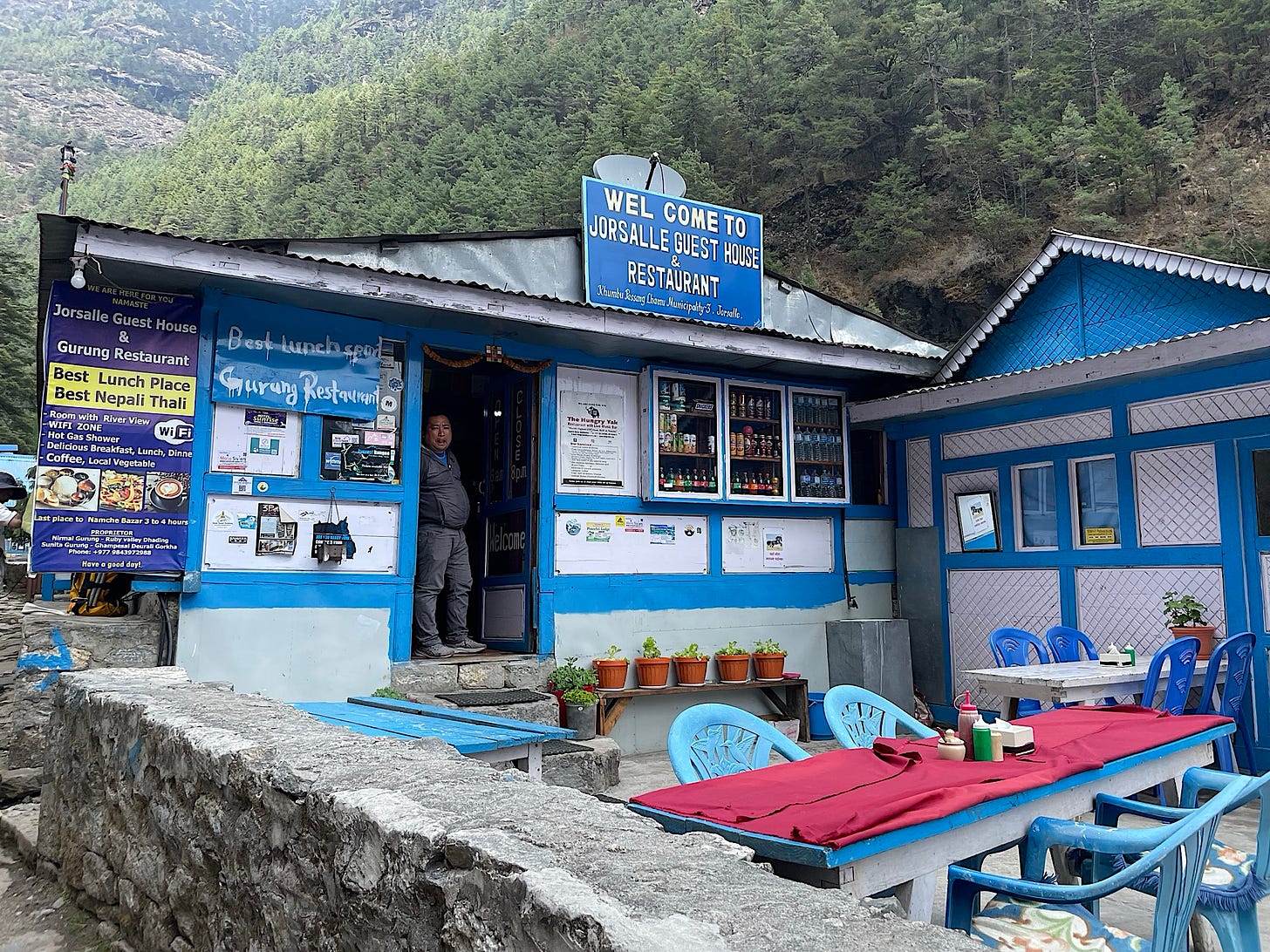 We passed through the “town” of Jorsalle, whose name means “two pines.”