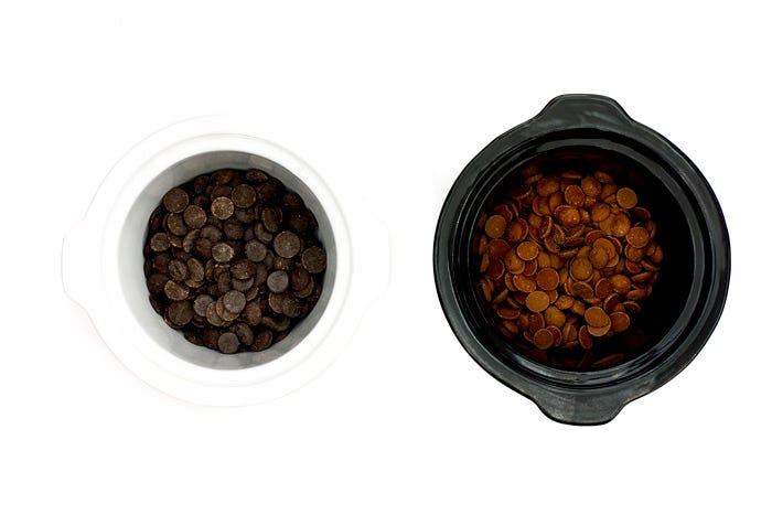 Cucharas de chocolate. Receta para crock pot o slow cooker