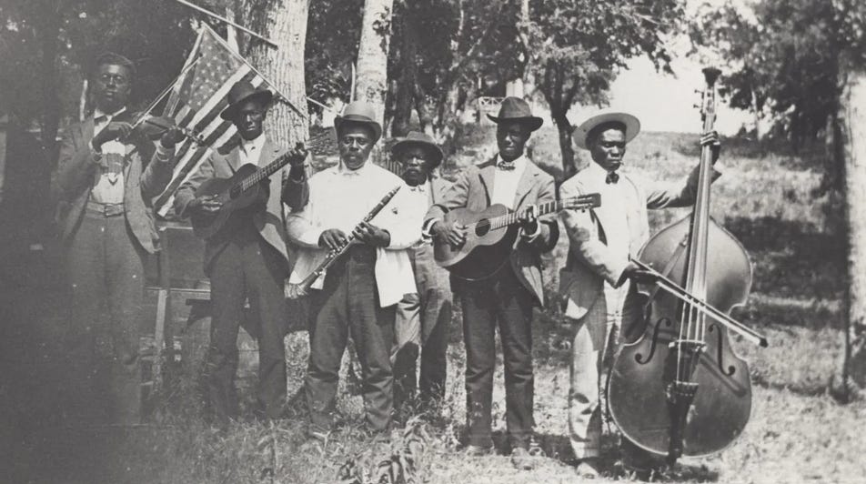 Emancipation Day Celebration band, June 19, 1900Stephenson, Mrs. Charles (Grace Murray) / Austin History Center, Austin Public Library