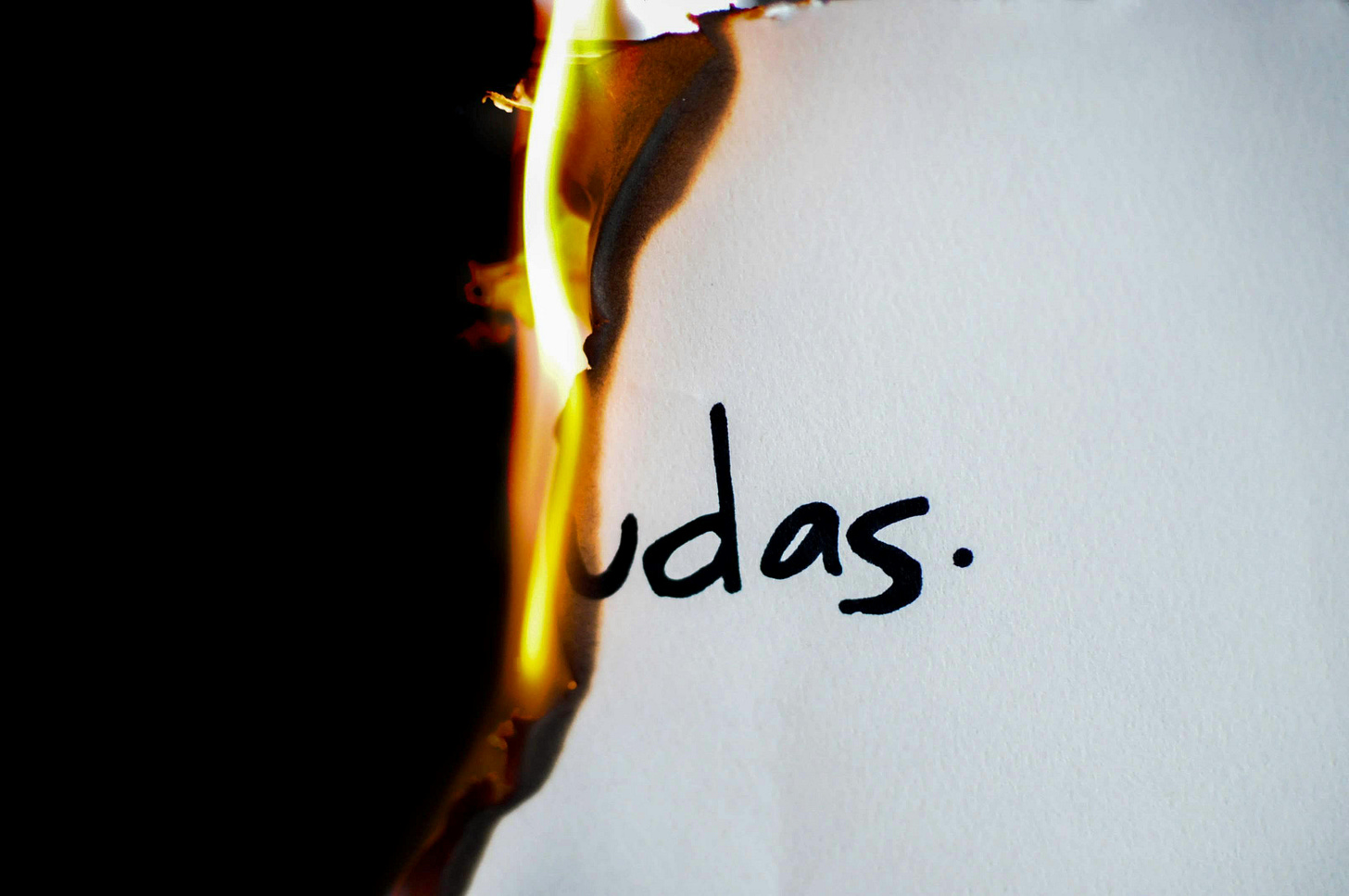 Judas on fire
