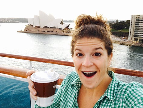 pictures of Jessica Hetherington (a.k.a. Cruise Director Jess) and her family traveling the world by cruise ship.