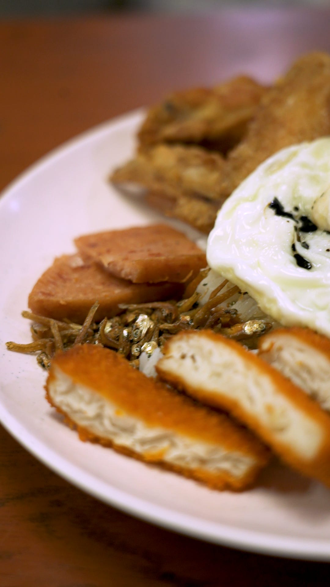 plate of nasi lemak plate of nasi lemak