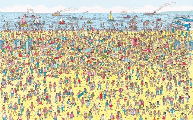 r/nostalgia - crowd of people at the beach.