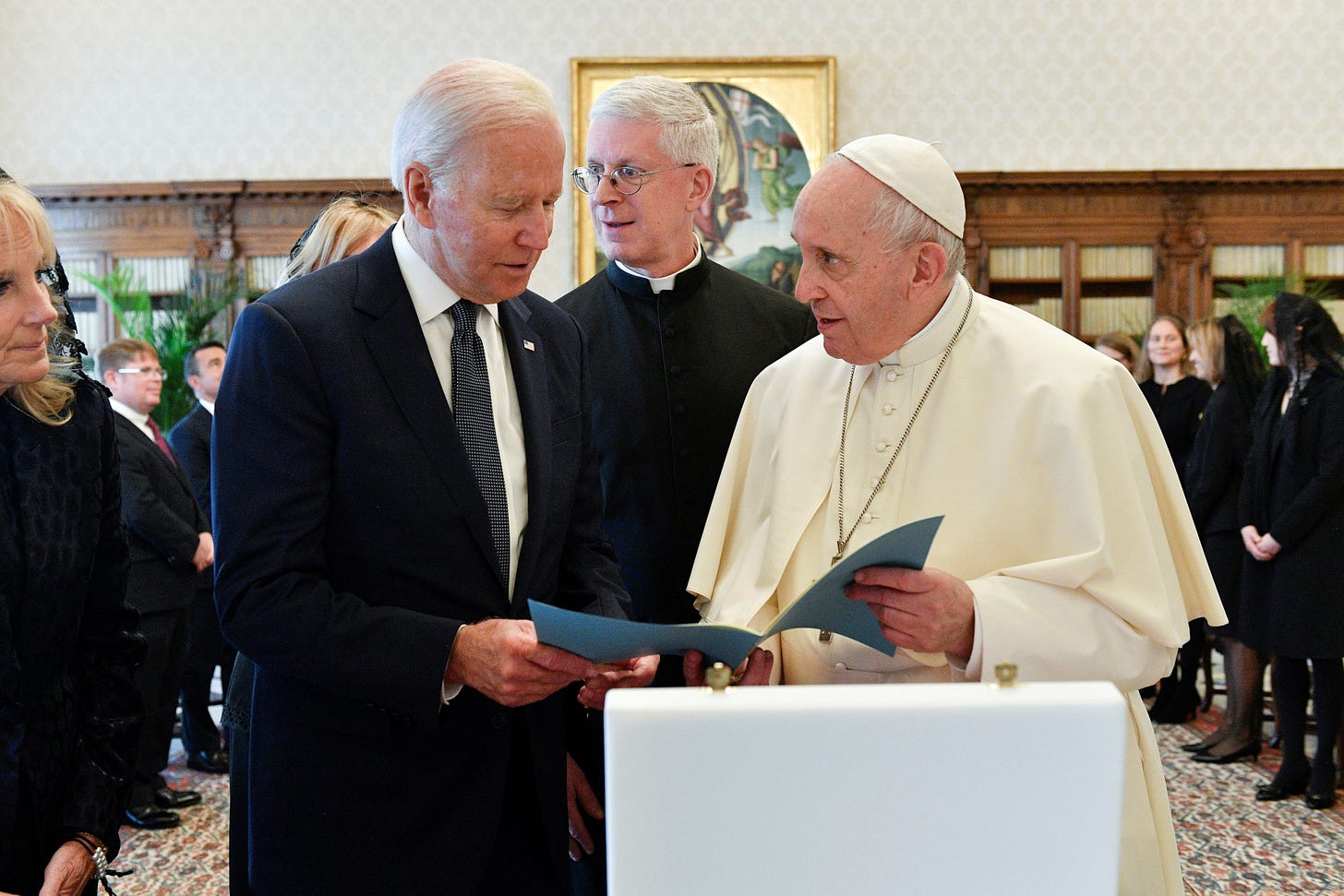 President Joe Biden meets Pope Francis at the Vatican, October 29, 2021 President Joe Biden meets Pope Francis at the Vatican, October 29, 2021