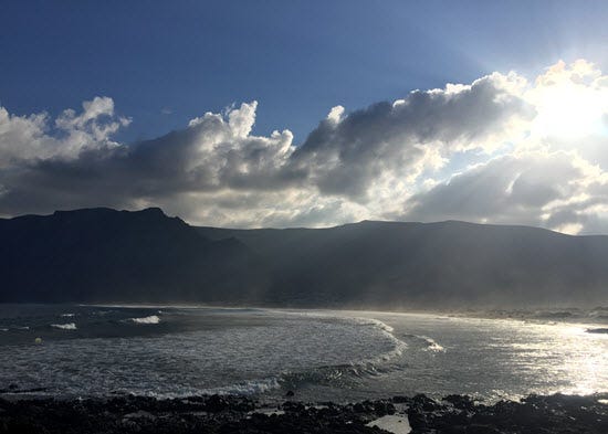 Learning to surf in Famara