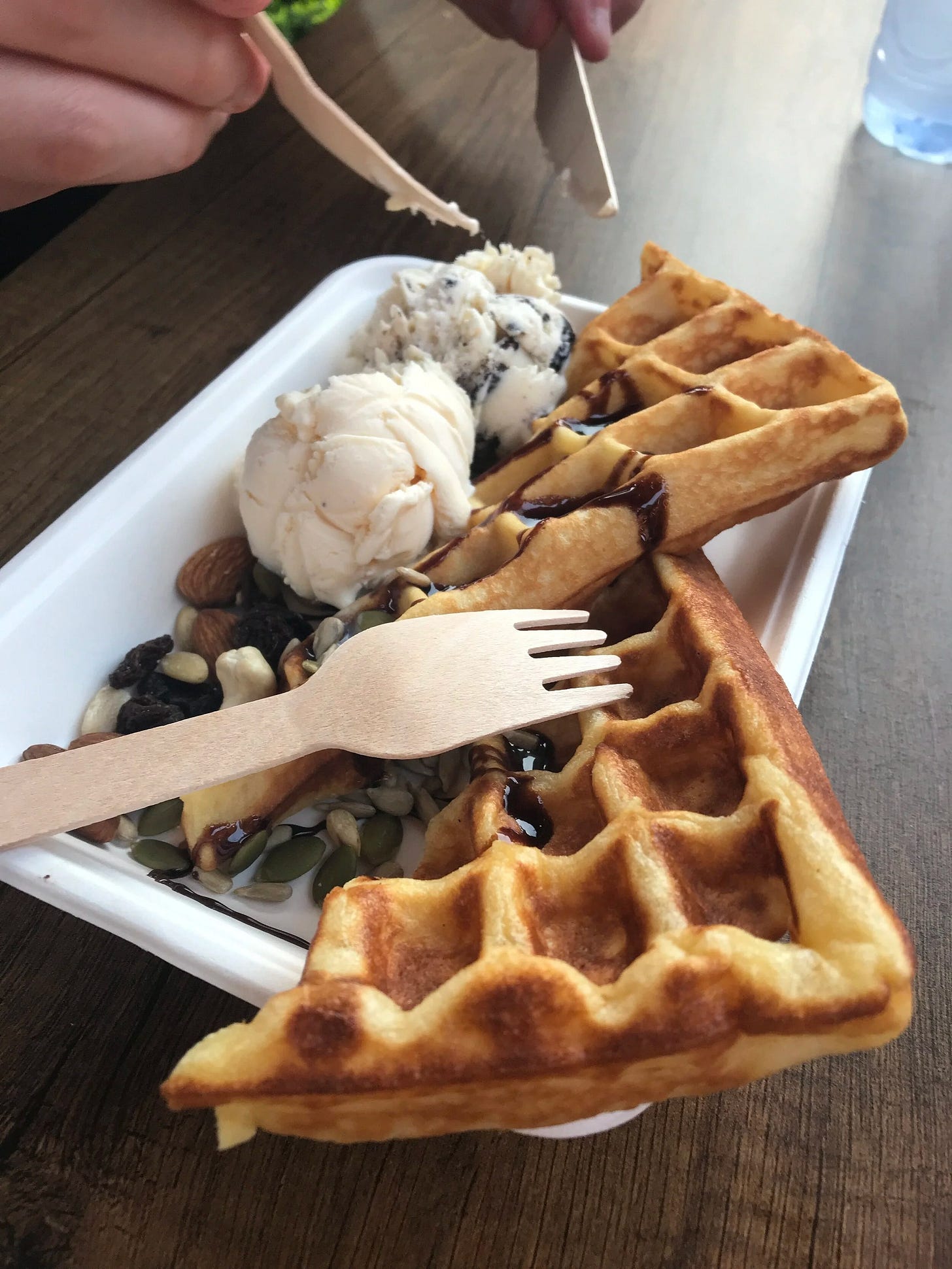  Waffles and Ice cream at Ocean Park 