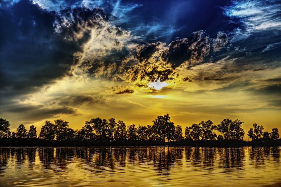 Free Body of Water during Sunset Stock Photo