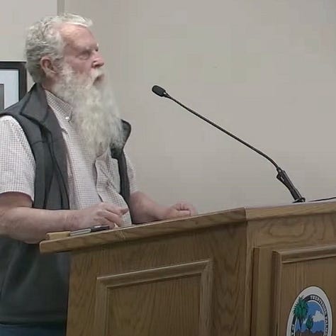 LeeAnn Clarke, Jeffrey Preston and "Miss Holms" spoke during Public Comment at the March 12 meeting. (Stills from City video)