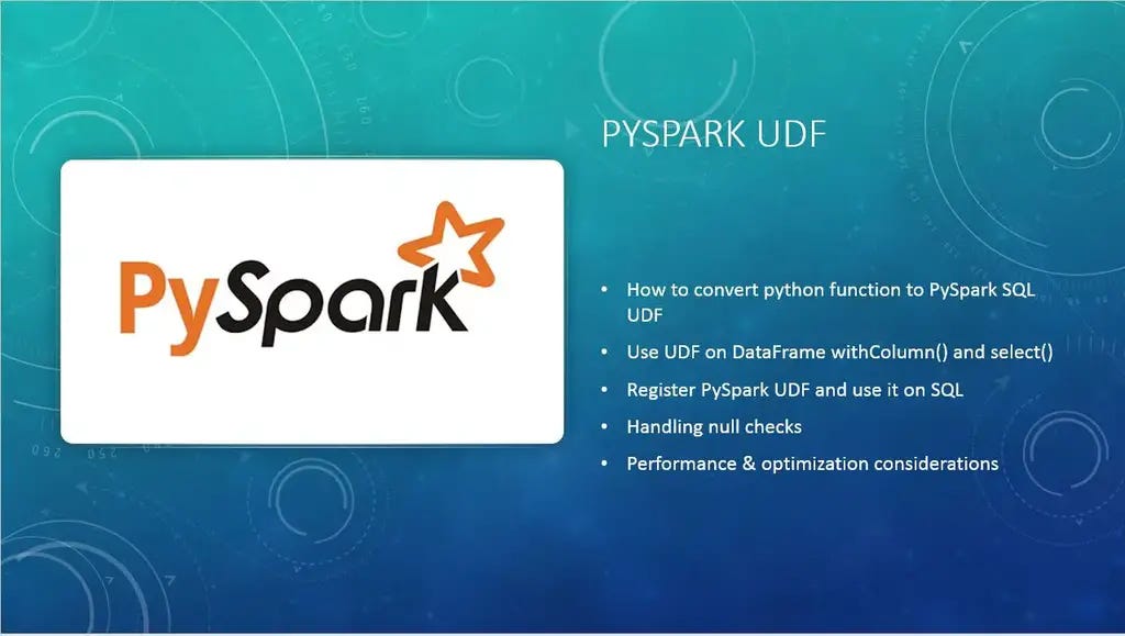 PySpark UDF