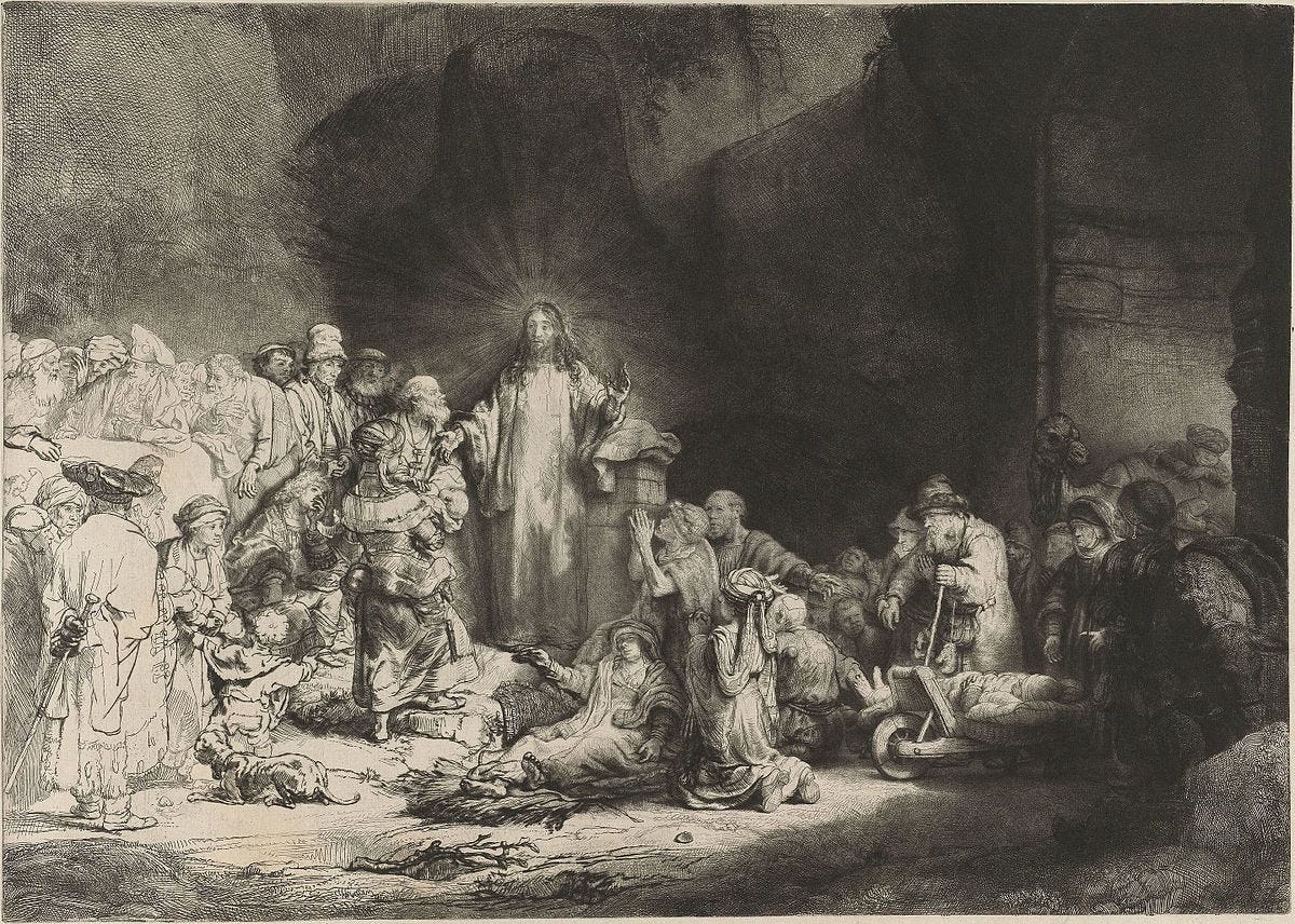 Ficheiro:Rembrandt - The Little Children Being Brought to Jesus ("The 100  Guilder Print") - WGA19060.jpg – Wikipédia, a enciclopédia livre