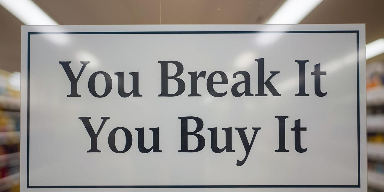 You Break It, You Bought It