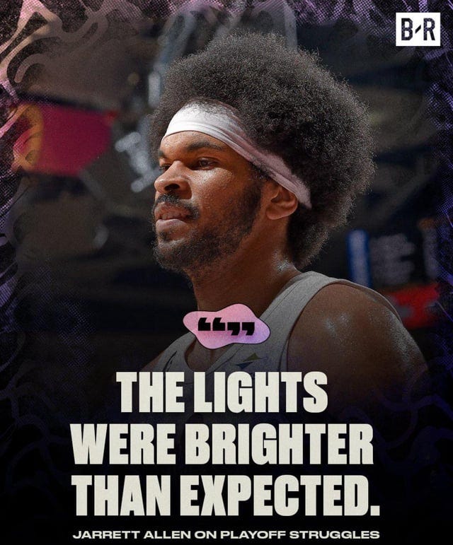 Lights too bright, Jarrett Allen saw his shadow. : r/pacers