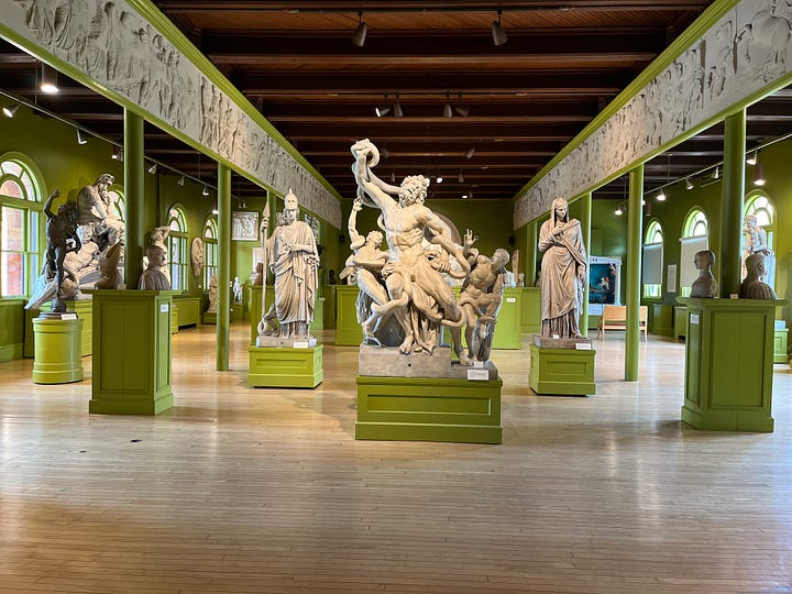 galleries, exhibits, statues, art