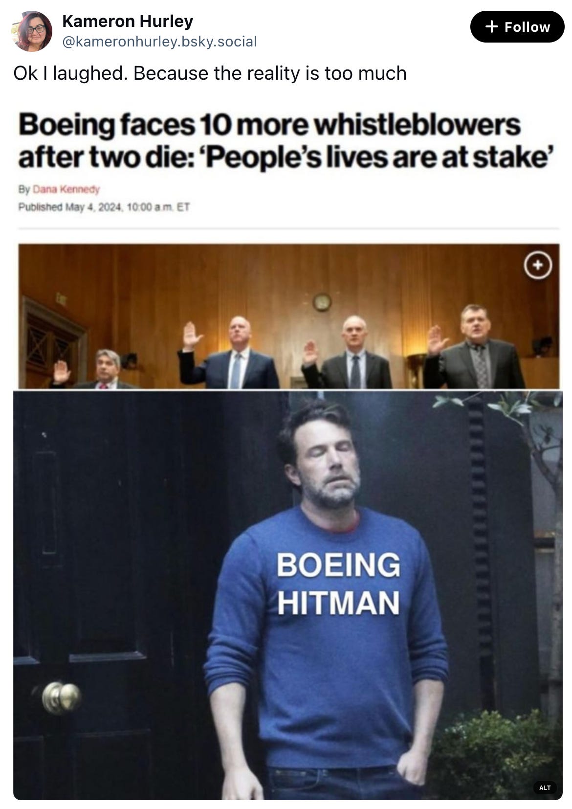 Kameron Hurley @kameronhurley.bsky.social Ok I laughed. Because the reality is too much Kameron Hurley @kameronhurley.bsky.social Ok I laughed. Because the reality is too much