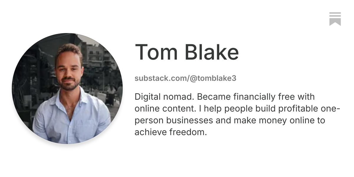 Tom Blake | Substack