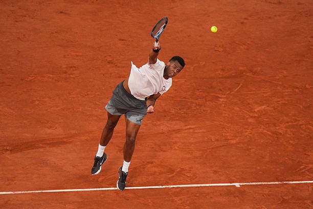 Giovanni MPETSHI PERRICARD of France in match against Novak DJOKOVIC of Serbia during the 7th day of the Roland-Garros 2026 at Roland Garros on May... Giovanni MPETSHI PERRICARD of France in match against Novak DJOKOVIC of Serbia during the 7th day of the Roland-Garros 2026 at Roland Garros on May...
