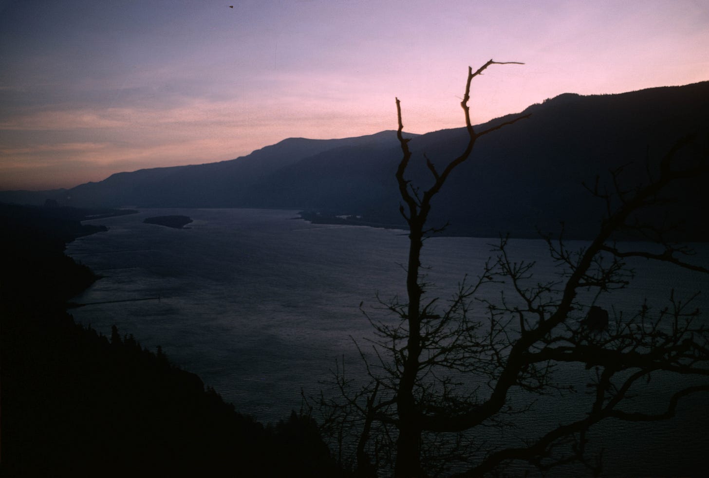 Columbia River Gorge sunset Columbia River Gorge sunset