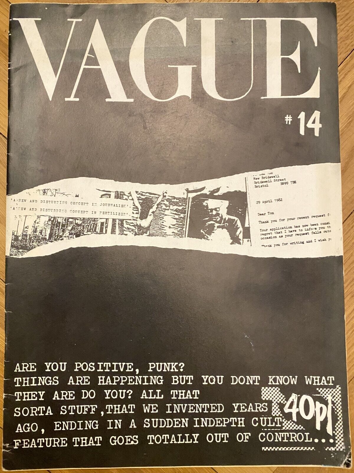 VAGUE #14 PUNK POST-SITUATIONIST MAGAZINE FANZINE VINTAGE TOM VAGUE 1983  RARE | eBay