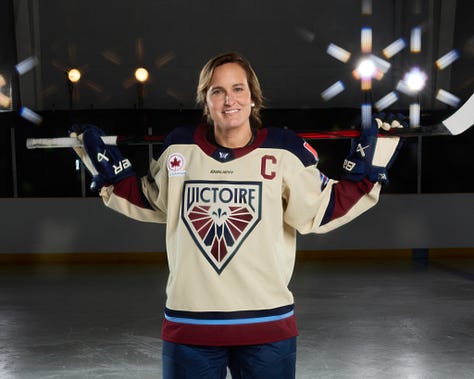 PWHL Away jerseys.